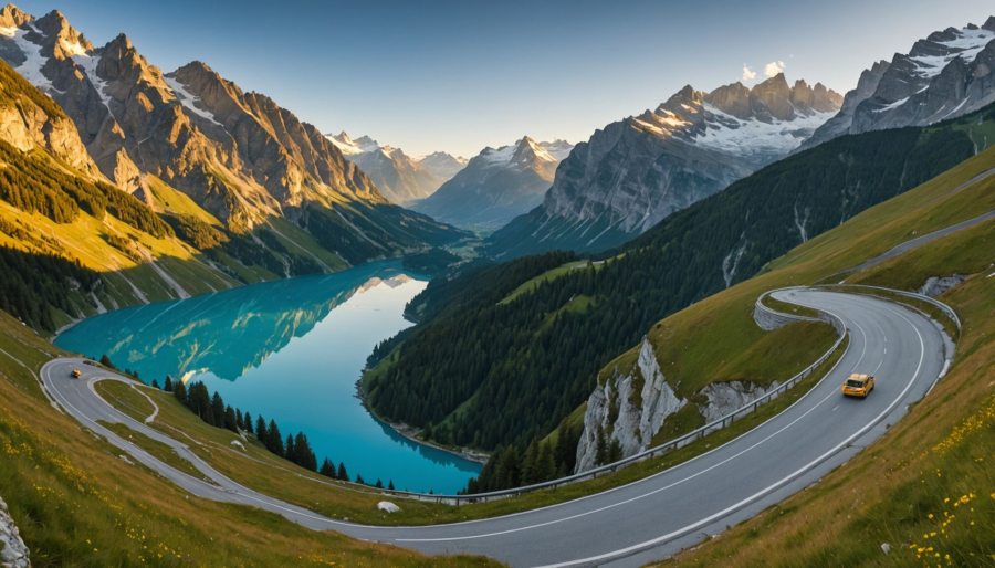 Geneva to chamonix scenic route : alpine landscapes, mountain passes and views with taxi mont blanc